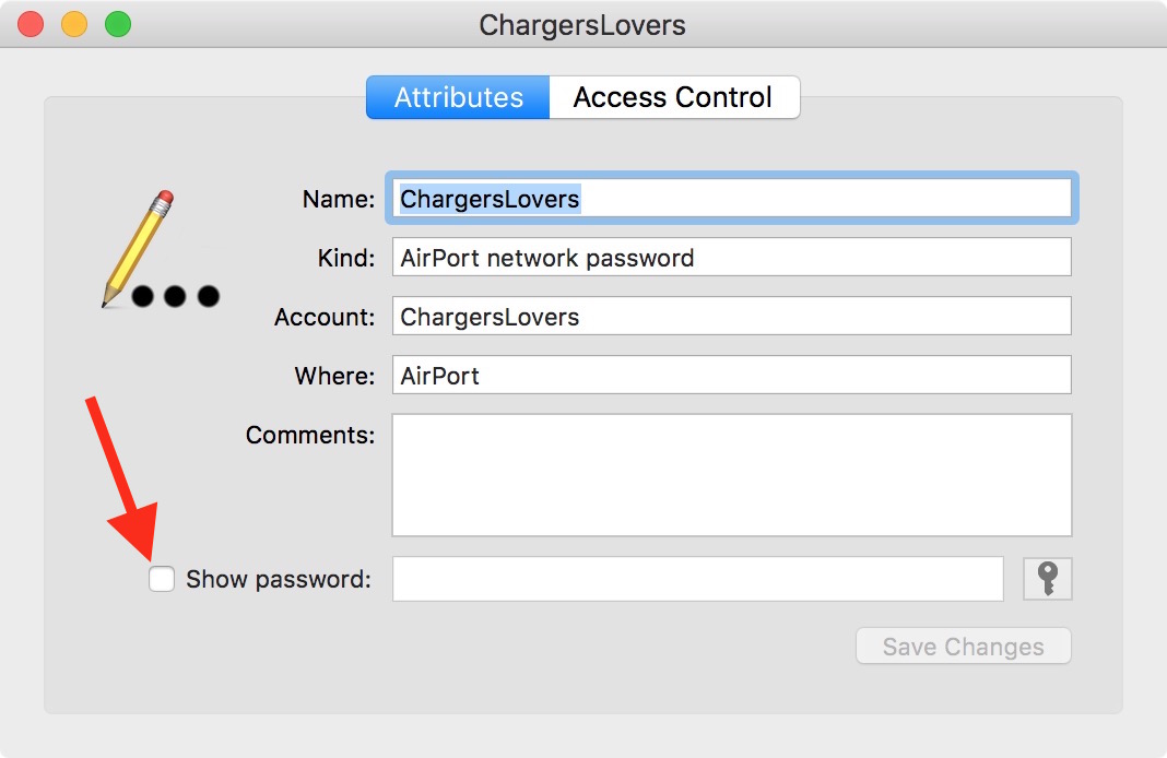 look for saved passwords on mac
